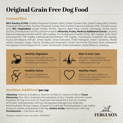 Ferguson Original 80/20 Grain Free Dry Dog Food