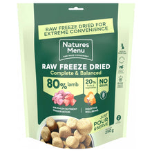 Natures Menu Complete & Balanced Freeze Dried Dog Food - Lamb Nuggets - 250g