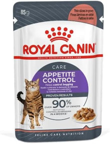 ROYAL CANIN Appetite Control Care Adult Wet Cat Food in Gravy - 12x85g Pouches