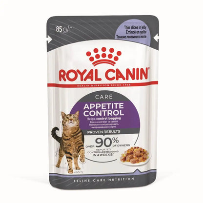 ROYAL CANIN Appetite Control Care Adult Wet Cat Food in Jelly - 12x85g Pouches