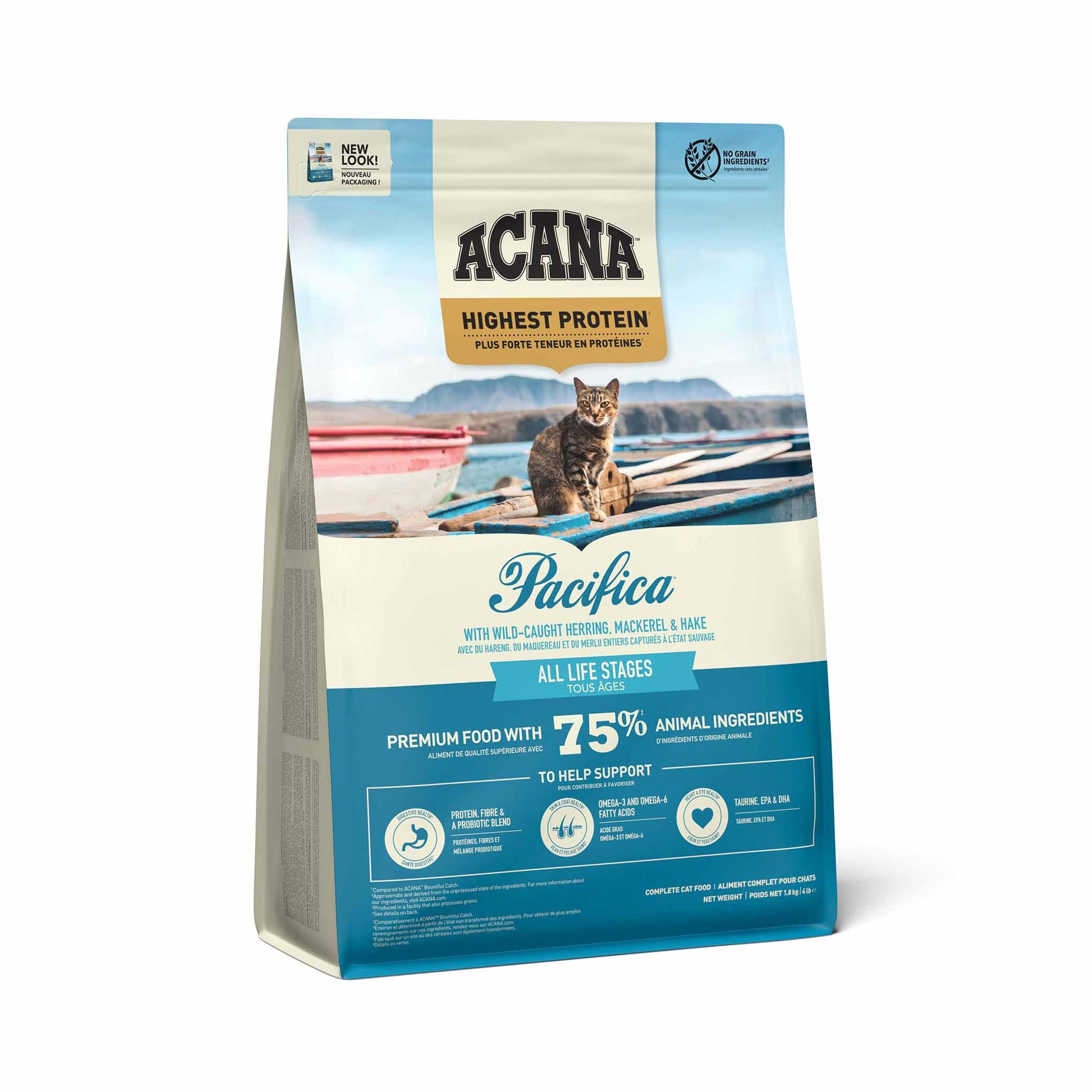 Acana Acana Herring Mackerel Adult Dry Cat Food pet food packaging