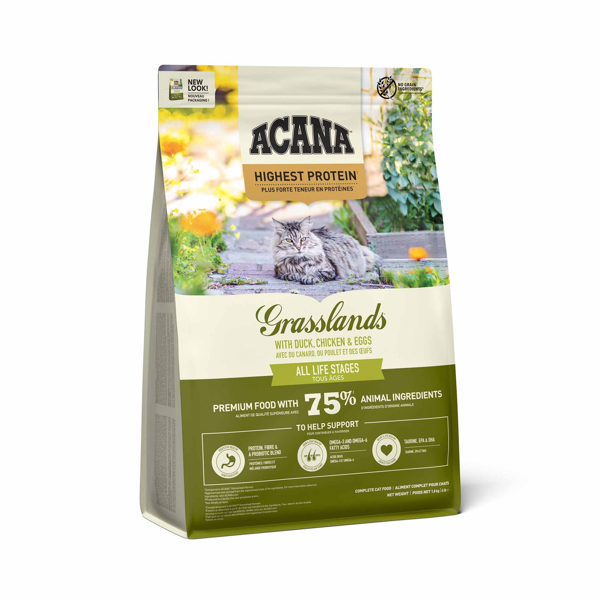 Acana Acana Chicken Duck Turkey Adult Dry Cat Food pet food packaging