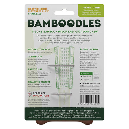 Bamboodles T-Bone Dog Chew - Chicken - Small