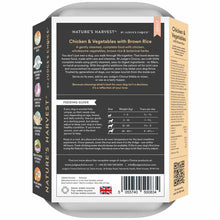 Natures Harvest Adult Wet Dog Food - Chicken & Brown Rice - 10x395g Trays