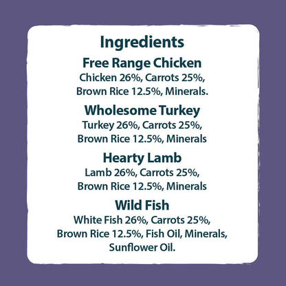 Burns Adult/Senior Wet Dog Food - Variety Box - 6x395g Trays