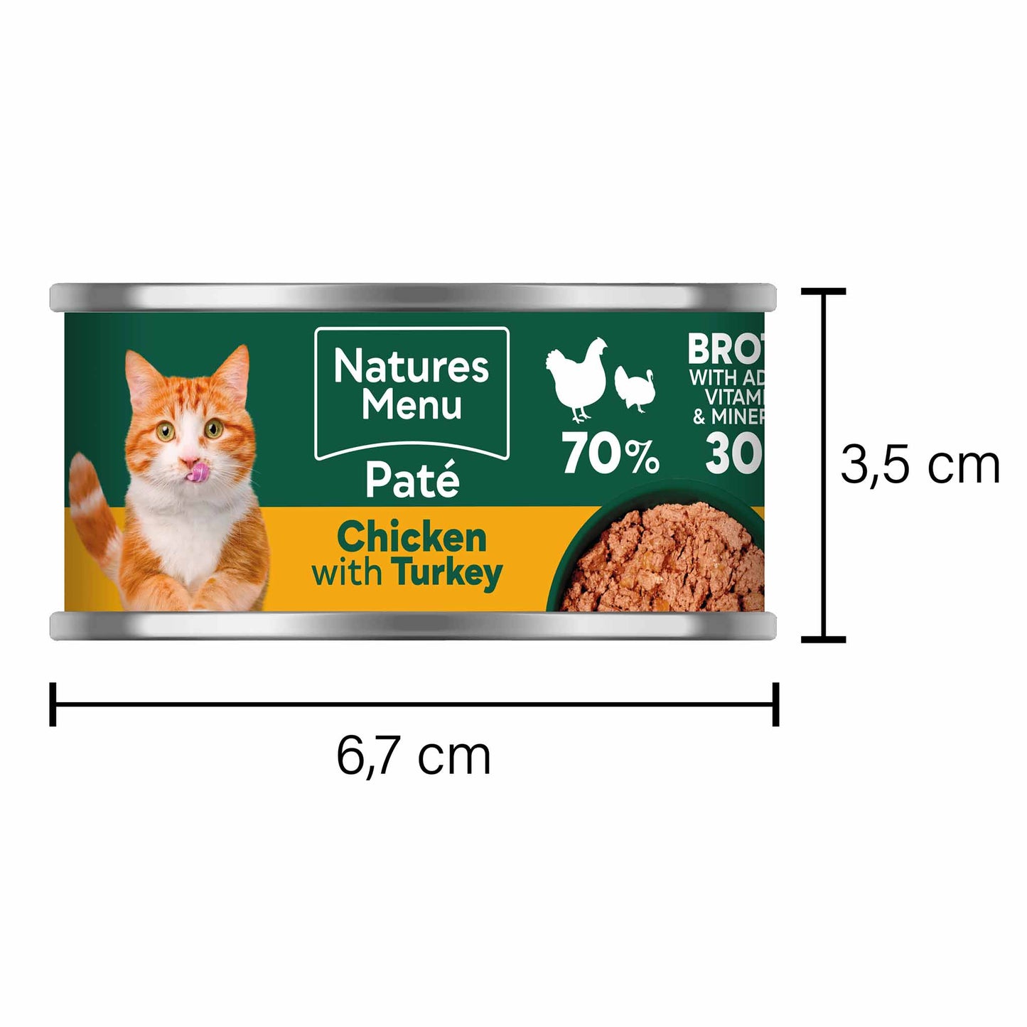 Natures Menu Adult Wet Cat Food - Chicken & Turkey - 18x85g cans