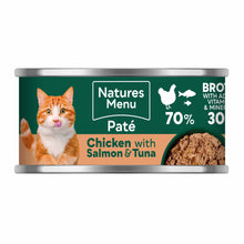 Natures Menu Adult Wet Cat Food - Chicken with Salmon & Tuna  - 18x85g cans
