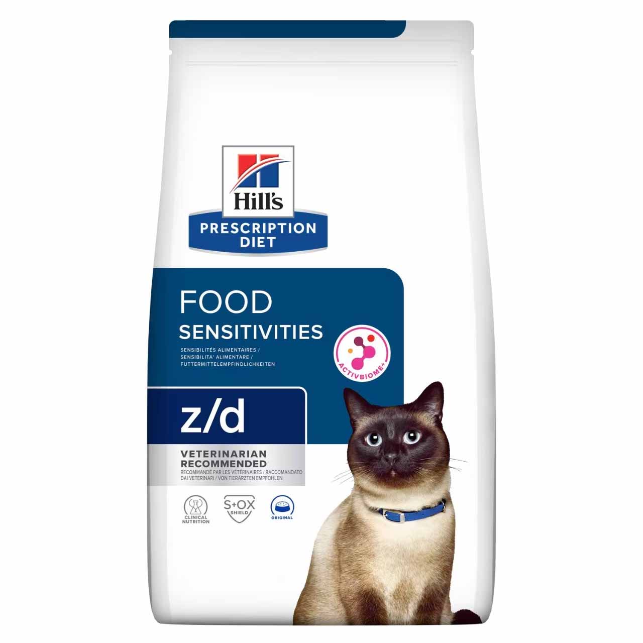Hill's Prescription Diet Hill'S Prescription Diet Sensitivities Adult Dry Cat Food pet food packaging