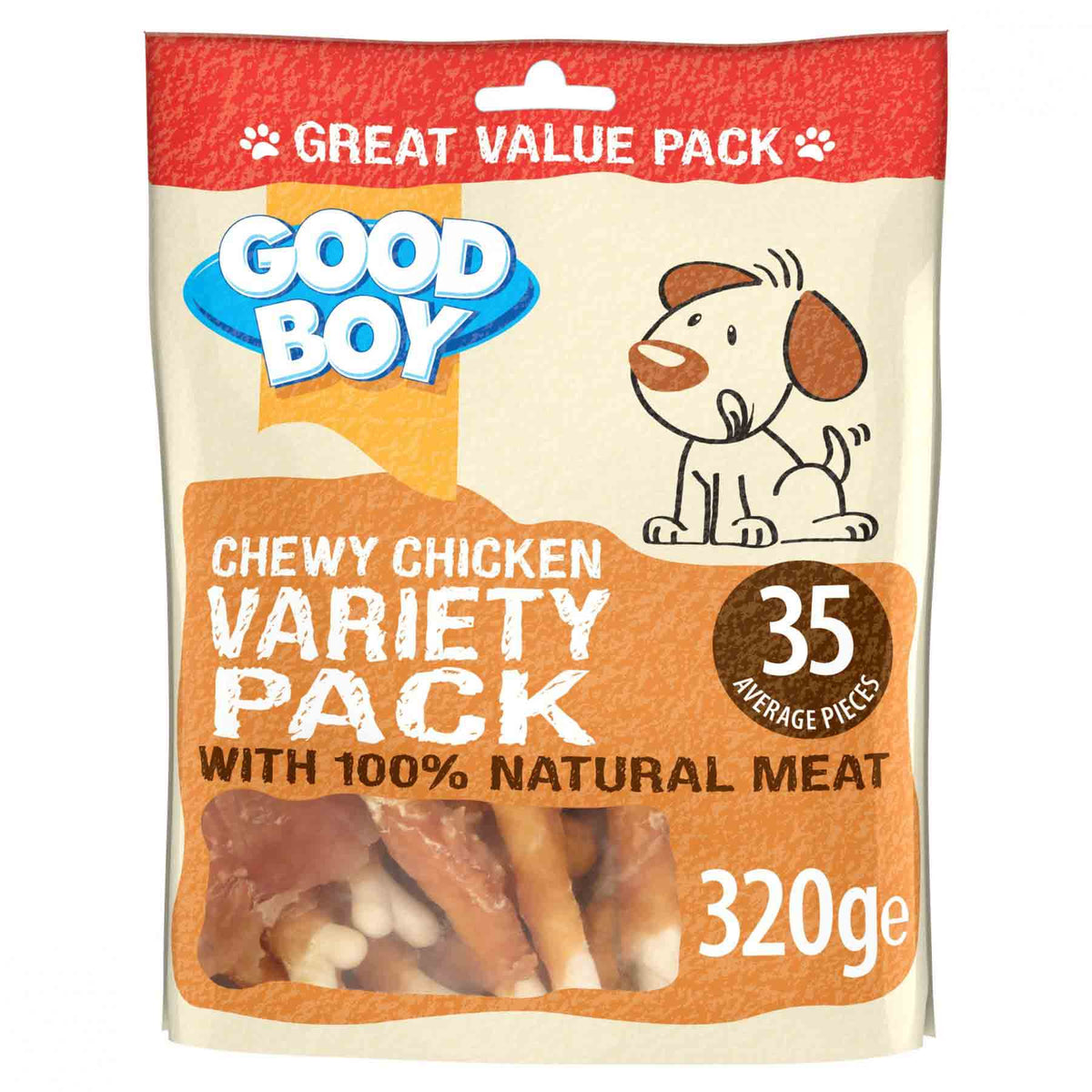 Good Boy Good Boy Pawsley Chewy Chicken Adult Treat pet food packaging