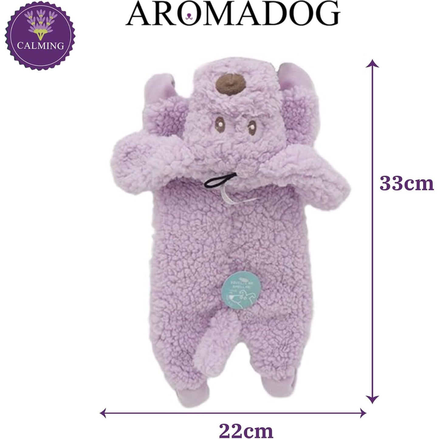 Rosewood Aromadog Calm Fleece Dog Toy - Laying Down Dog