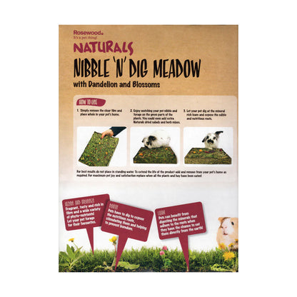 Rosewood Naturals Nibble N Dig Meadow Small Pet Treat