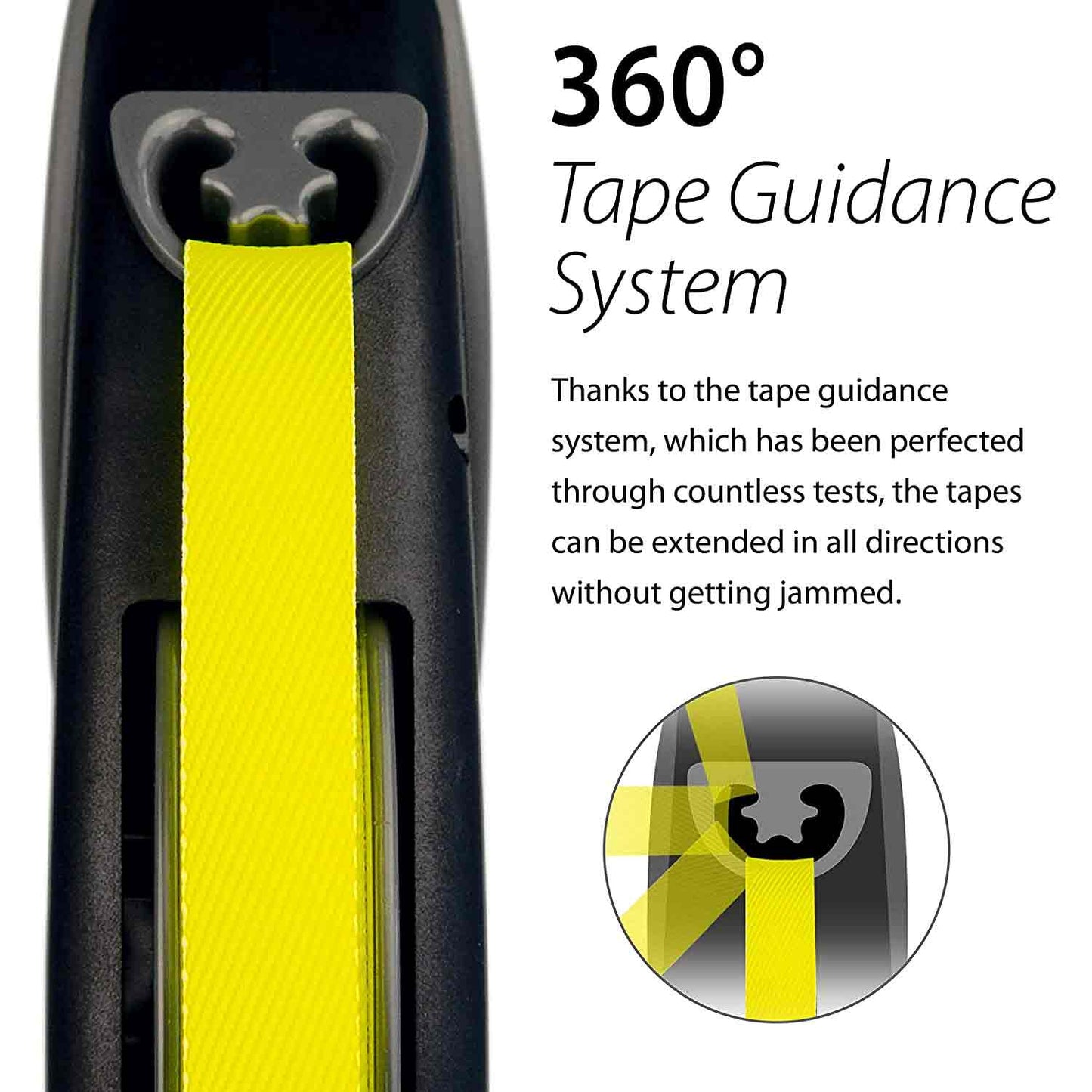 Flexi Giant Neon Tape Lead 8m Medium