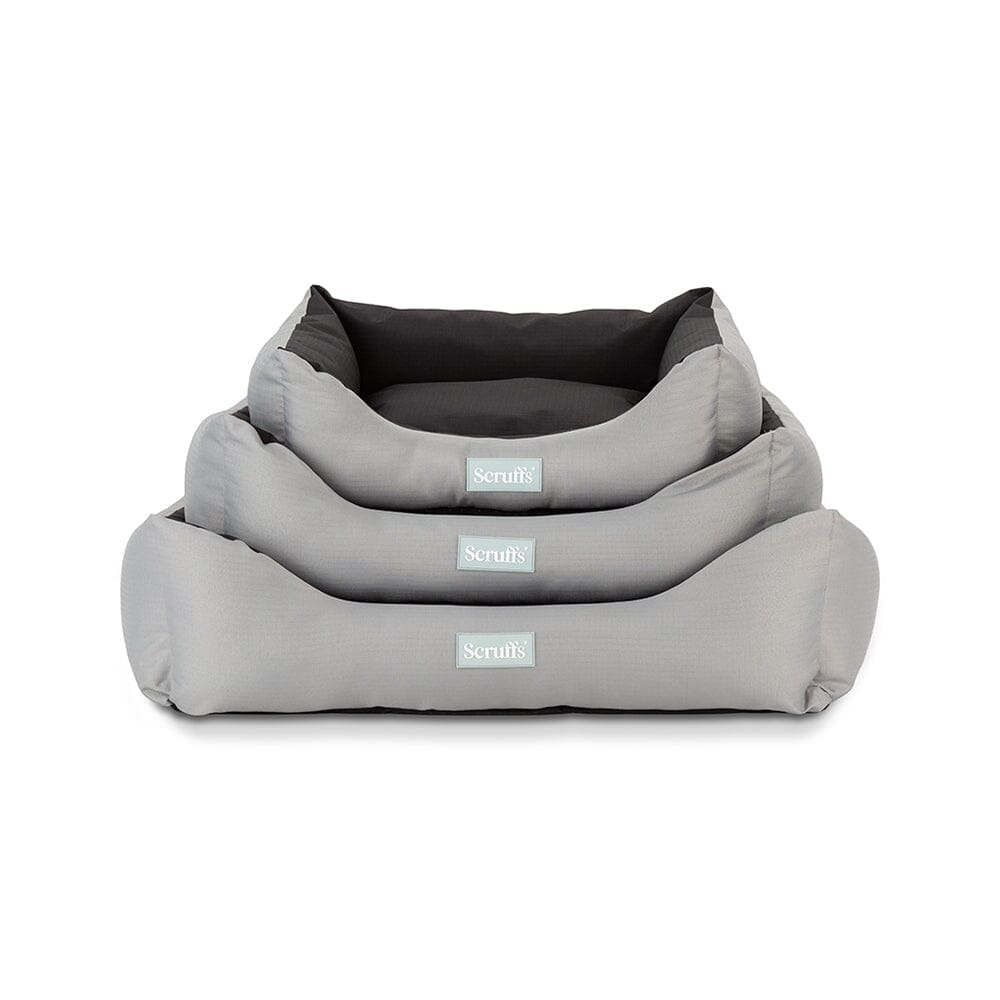 Scruffs Expedition Water Resistant Box Dog Bed - Storm Grey