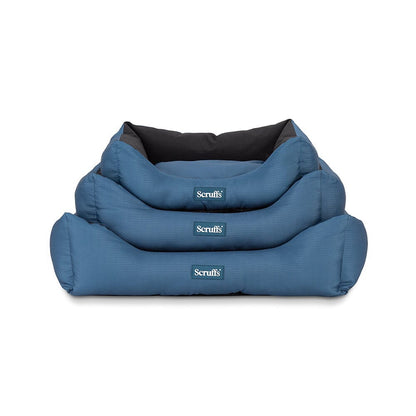 Scruffs Expedition Water Resistant Box Dog Bed - Atlantic Blue