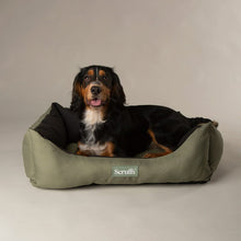 Scruffs Expedition Water Resistant Box Dog Bed - Khaki Green