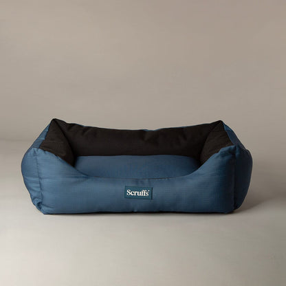 Scruffs Expedition Water Resistant Box Dog Bed - Atlantic Blue