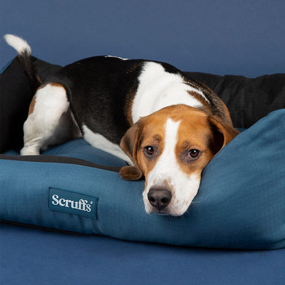 Scruffs Expedition Water Resistant Box Dog Bed - Atlantic Blue
