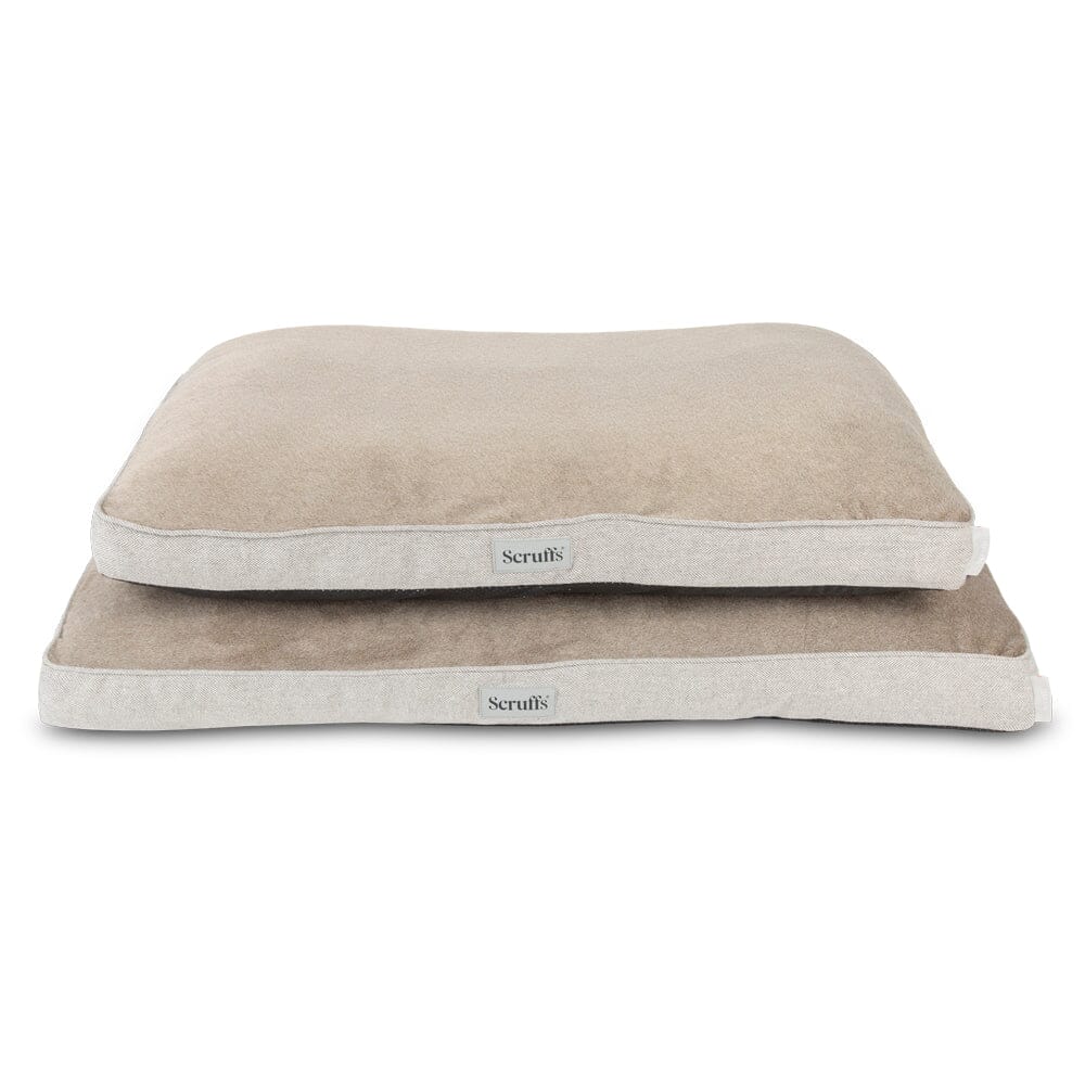 Scruffs Harvard Memory Foam Mattress Dog Bed - Pearl Grey
