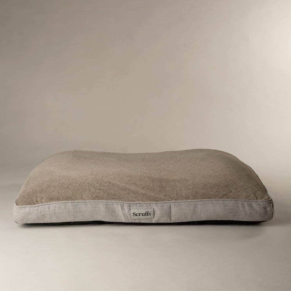 Scruffs Harvard Memory Foam Mattress Dog Bed - Pearl Grey