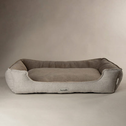 Scruffs Harvard Memory Foam Box Dog Bed - Pearl Grey