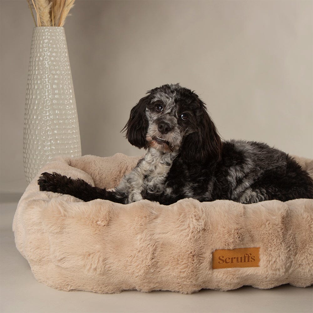 Scruffs Alpine Box Dog Bed - Champagne