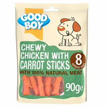 Good Boy Pawsley Chewy Chicken Sticks with Carrot Dog Treats - 90g