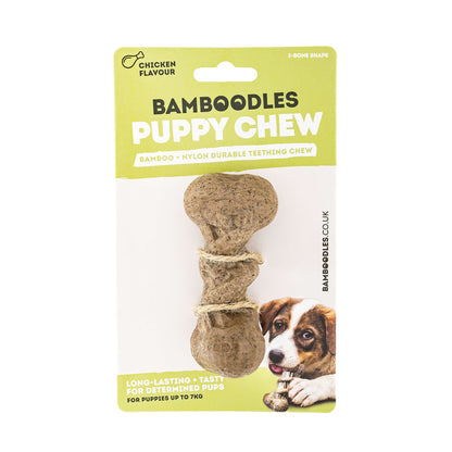 Bamboodles I-Bone Puppy Chew Toy -  Chicken