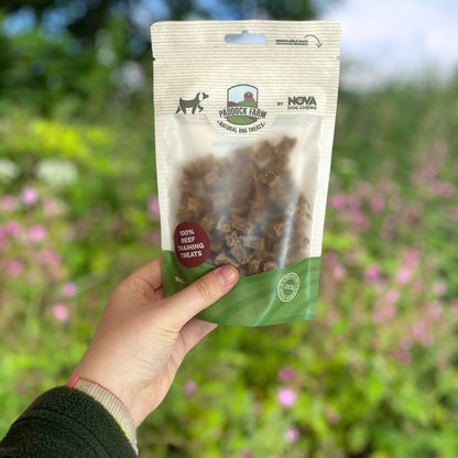 Paddock Farm 100% Beef Training Treats - 100g
