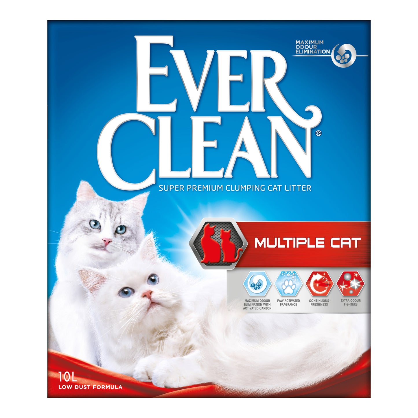Ever Clean Multiple Cat Clumping Cat Litter - 10Ltr