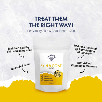 Pet Vitality Skin & Coat Treats - 70g
