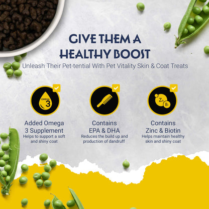 Pet Vitality Skin & Coat Treats - 70g