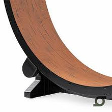 One Fast Cat Exercise Wheel Replacement Traction Pad Set - Gen 6 - Foam Dark Wood Grain