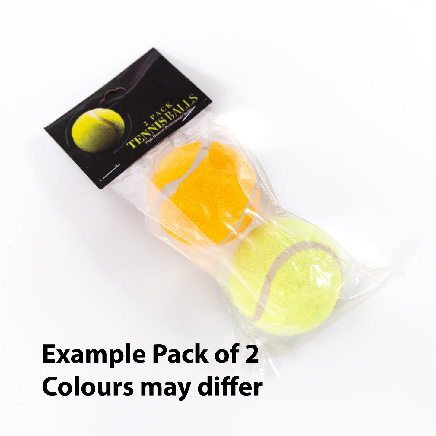 Petplanet Tennis Ball - Pack of 2 (Assorted colours/sizes)