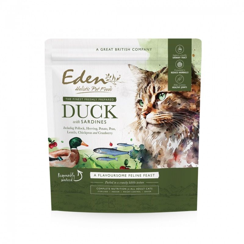 Eden Feline Feast Duck & Sardine Dry Cat Food