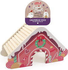 Rosewood Cupid & Comet Wooden Gingerbread House for Small Animals