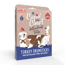 Rosewood Cupid & Comet Turkey Drumsticks Gift Box for Dogs - 160g