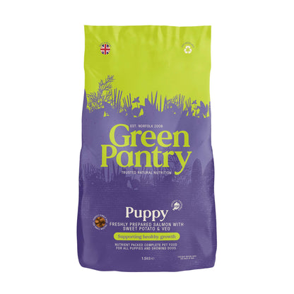 Green Pantry Puppy Dry Dog Food - Salmon with Sweet Potato & Veg
