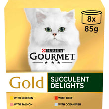 Gourmet Succulent Delights Adult Wet Cat Food - 6x85g Cans
