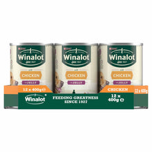 WINALOT Classics Mixed in Jelly Chicken Wet Dog Food - 12x400g Cans