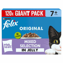 Felix Original Senior 7+ Wet Cat Food in Jelly - Mixed Selection - 120x85g Pouches