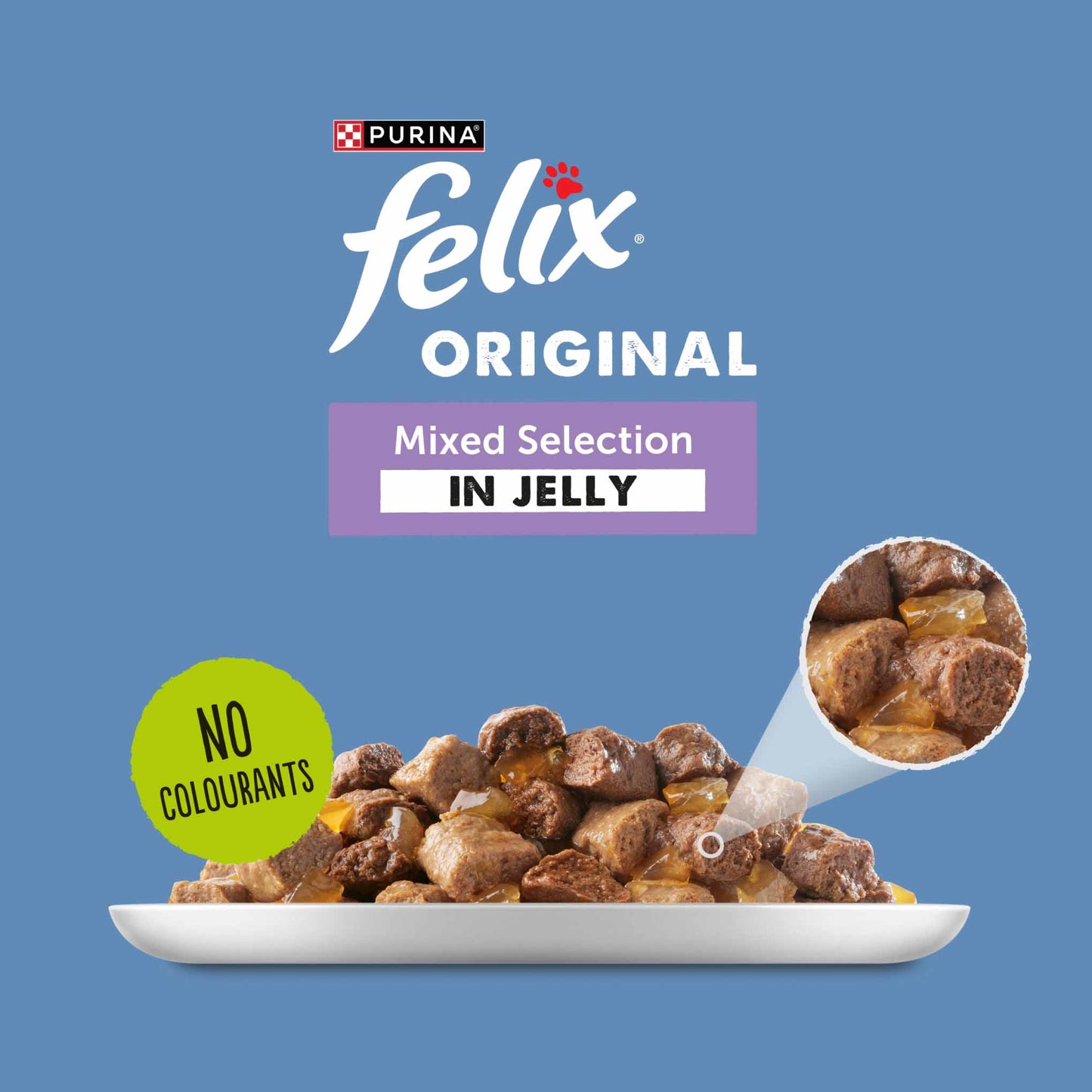 Felix Original Adult Wet Cat Food in Jelly - Mixed Selection - 120x85g Pouches
