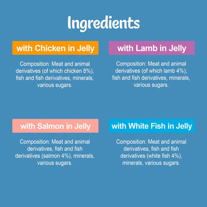 Felix Original Adult Wet Cat Food in Jelly - Mixed Selection - 120x85g Pouches