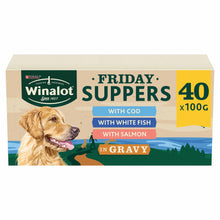 Winalot Friday Suppers Adult Wet Dog Food in Gravy - Fish - 40x100g Pouches