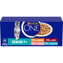 Purina ONE Senior 7+ Wet Cat Food in Gravy - 40x85g Pouches
