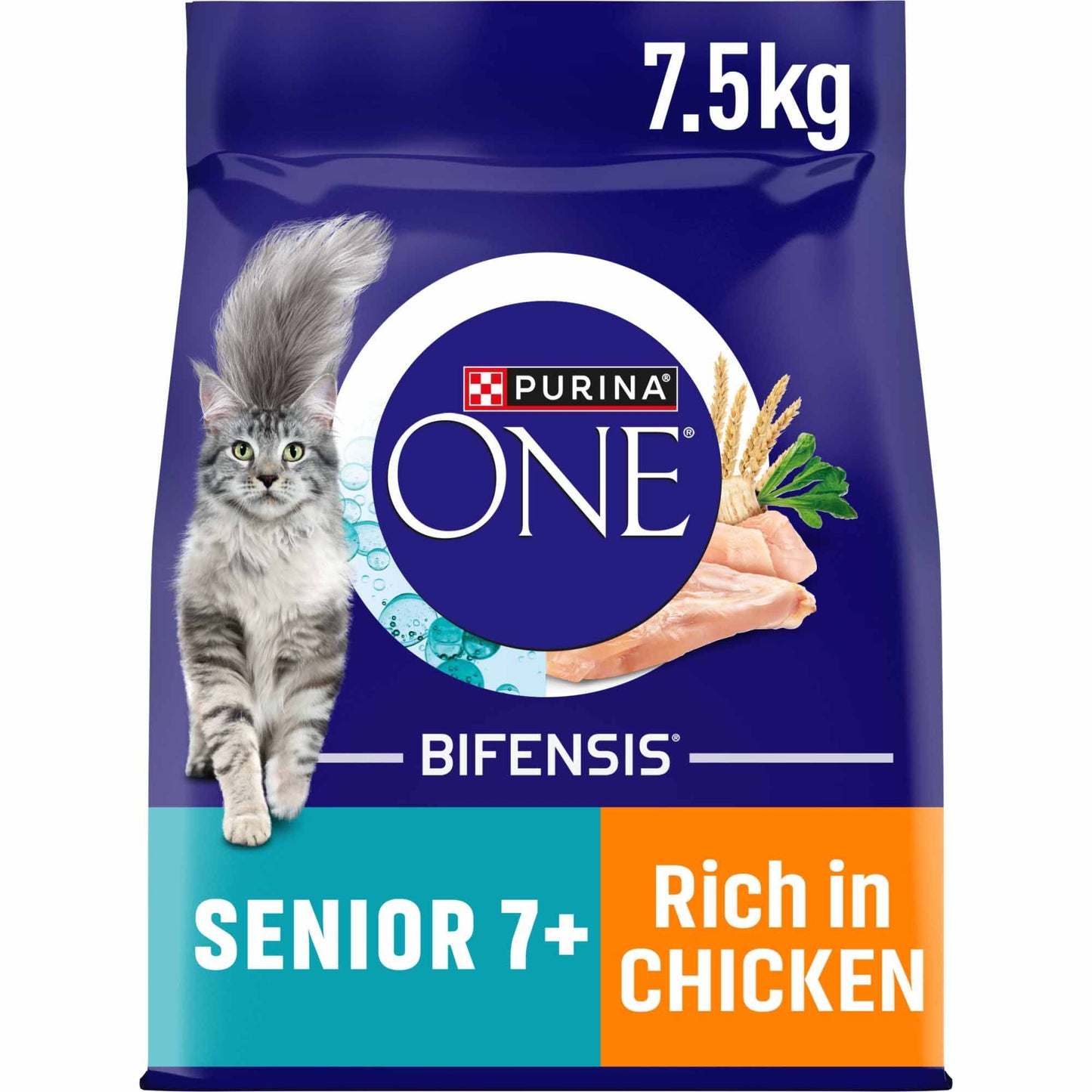 Purina One Bifensis Senior Dry Cat Food - Chicken