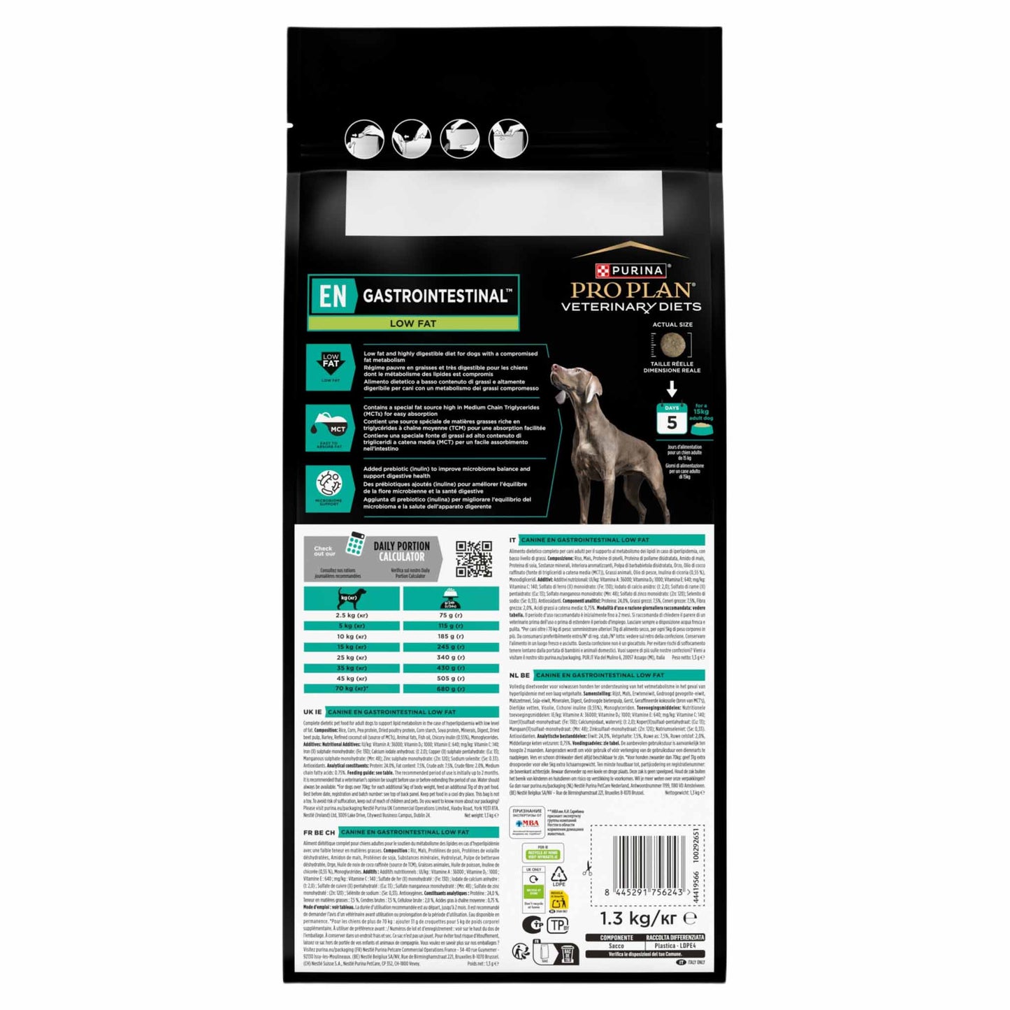 PRO PLAN® Veterinary Diets EN Gastrointestinal Low Fat Dry Dog Food