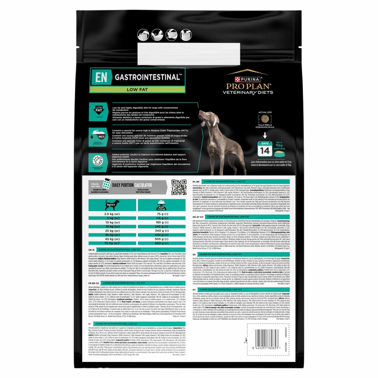 PRO PLAN® Veterinary Diets EN Gastrointestinal Low Fat Dry Dog Food