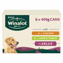 WINALOT Classics Mixed in Jelly Chicken & Lamb Wet Dog Food - 6x400g Cans