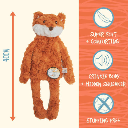 Rosewood My Dog Fox Stuffingless Dog Toy