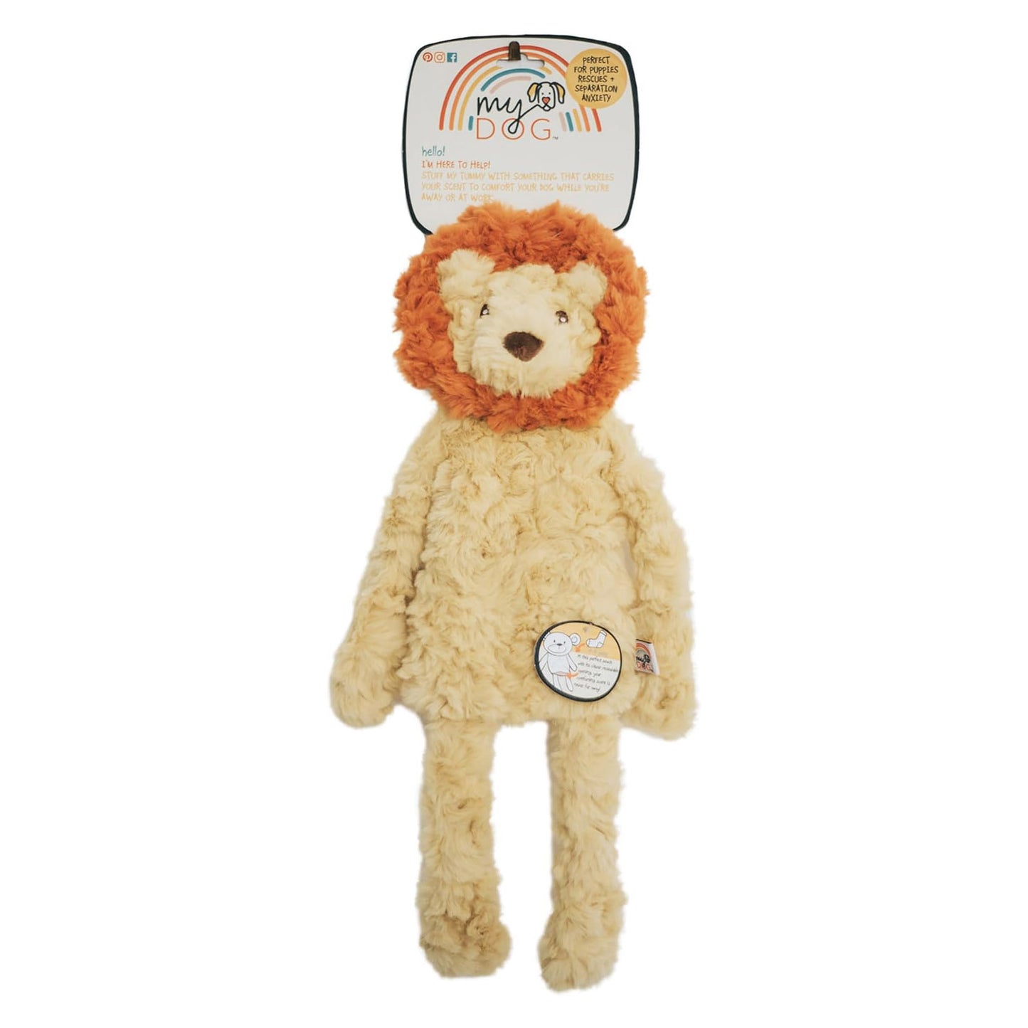 Rosewood My Dog Lion Stuffingless Dog Toy